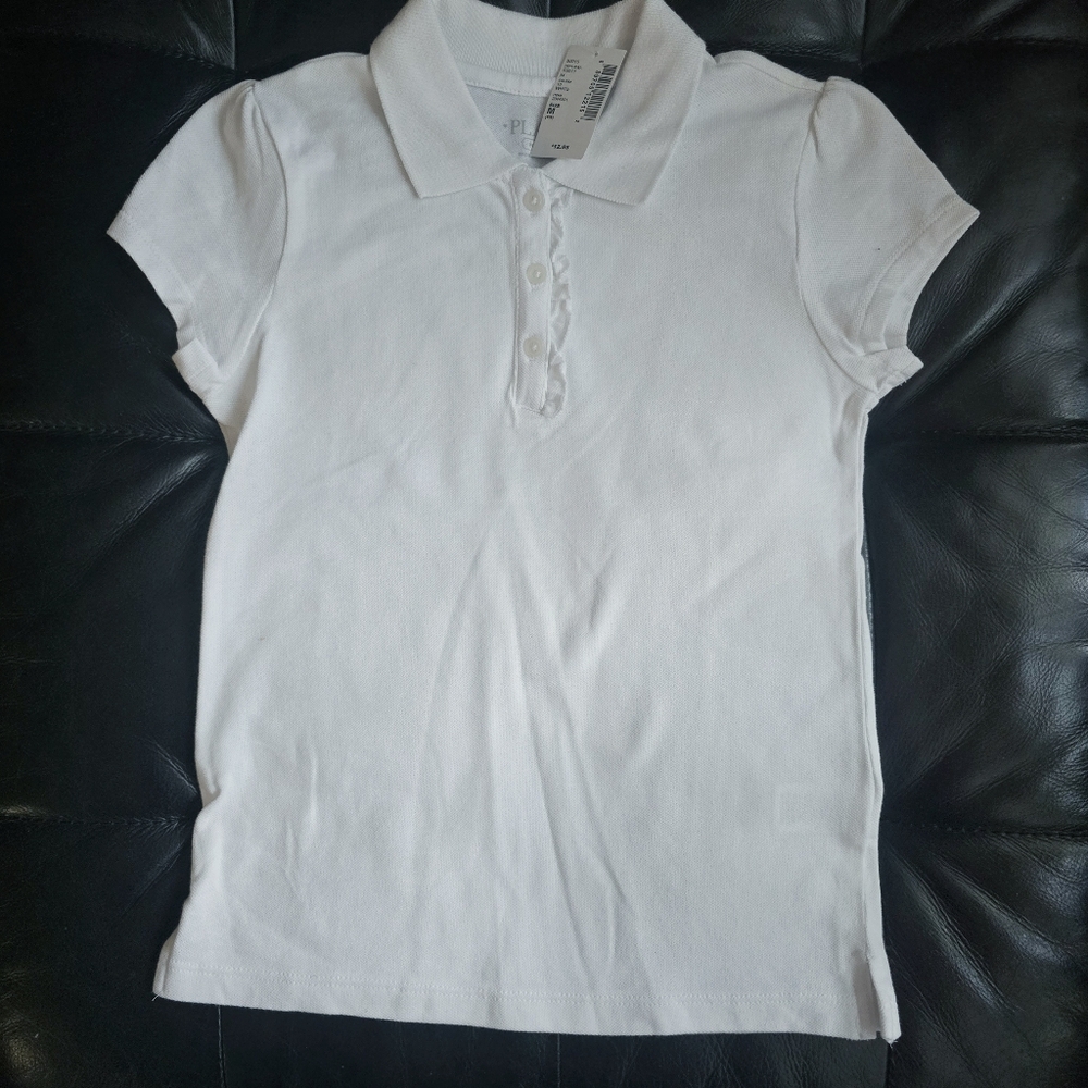 Kids White Uniform Polo Shirt